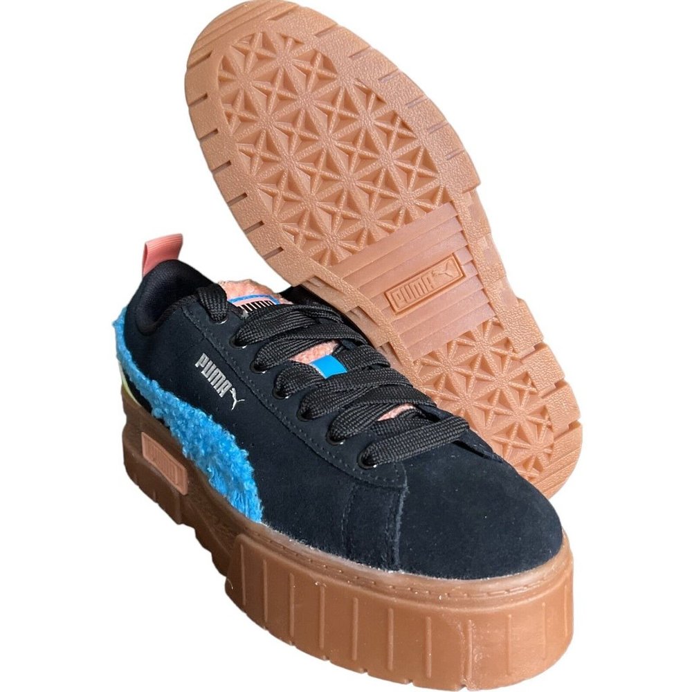 Women’s Sneakers Size 7.5 PUMA Mayze Cuddle In Black - Picture 8 of 12